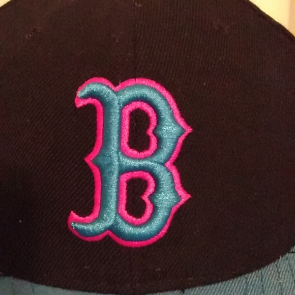 New Era "Boston " 7 5/8 fitted Cap NY Mets color - Picture 5 of 8